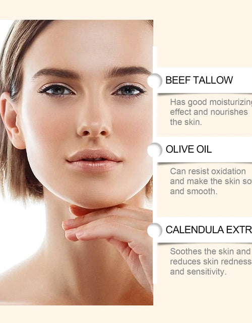 Load image into Gallery viewer, ​Beef Tallow Paste Deeply Moisturizer Brightening Wrinkle Remover Grass Fed Tallow Wild Honey Face Body Cream Skin Car
