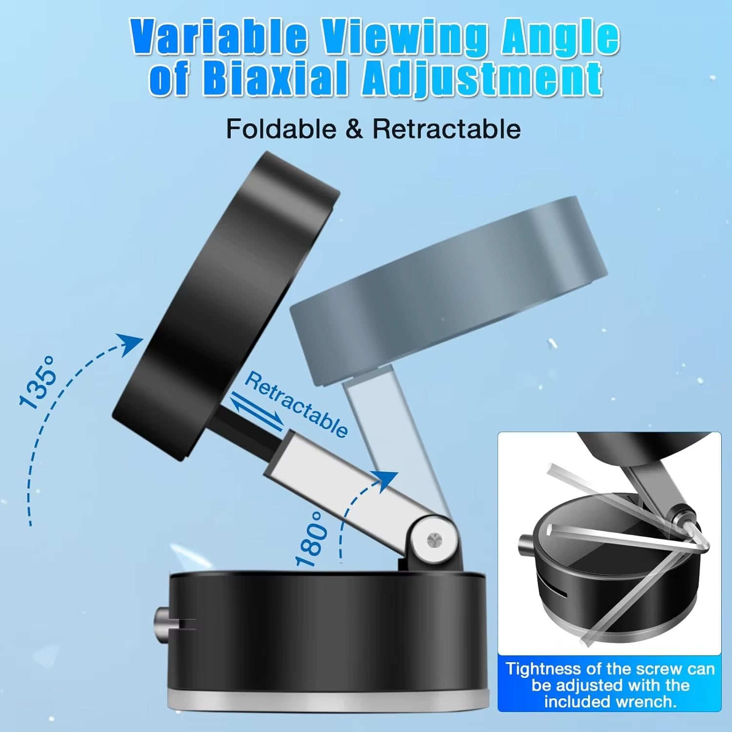 MagnaGrip™ Mini Foldable Magnetic Phone Stand – Stick, Flip, Hold Anywhere