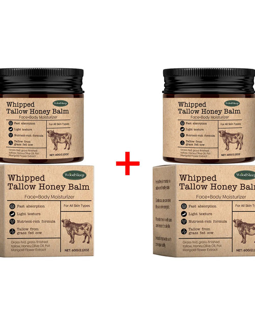 Load image into Gallery viewer, ​Beef Tallow Paste Deeply Moisturizer Brightening Wrinkle Remover Grass Fed Tallow Wild Honey Face Body Cream Skin Car
