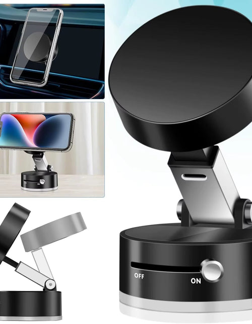 Load image into Gallery viewer, MagnaGrip™ Mini Foldable Magnetic Phone Stand – Stick, Flip, Hold Anywhere
