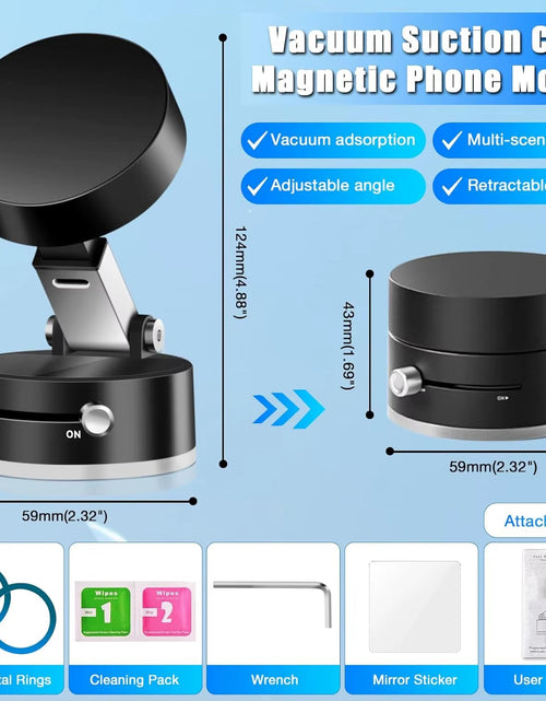 Load image into Gallery viewer, MagnaGrip™ Mini Foldable Magnetic Phone Stand – Stick, Flip, Hold Anywhere
