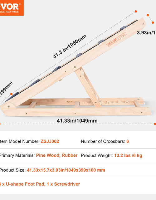 Load image into Gallery viewer, Dog Ramp Folding Ladder Anti-Slip High Adjustable Wooden Pet Ramp Removable for Small Old Dog Climbing Stairs Sofa Car
