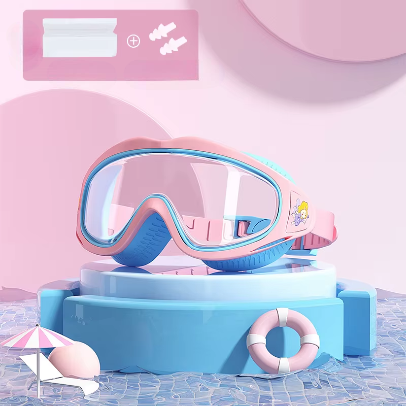 AquaChamp Kids Swim Set – Waterproof Anti-Fog Swimming Goggles & Cap with Protective Case
